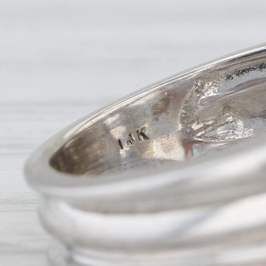 0.33ctw Diamond Flower Cluster Ring 14k Yellow White Gold Size 7 Cocktail