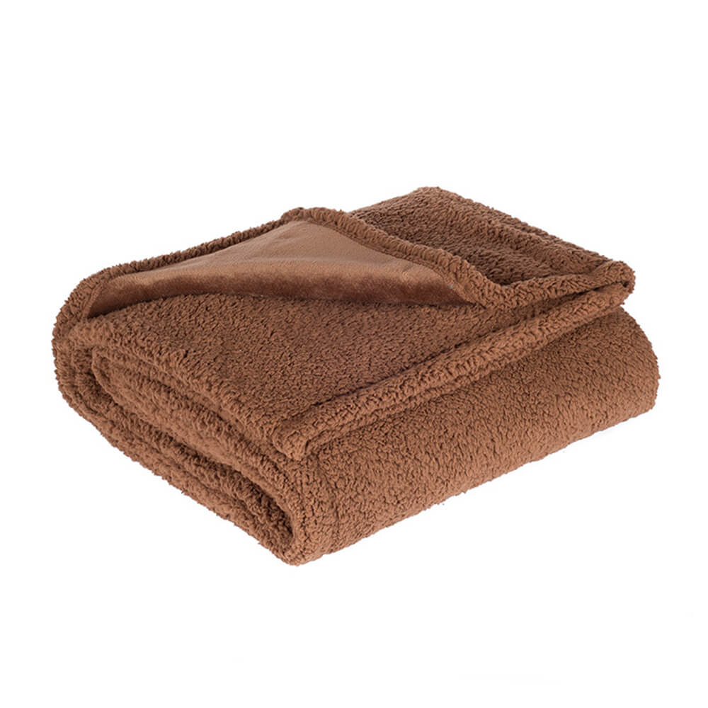 Waterproof Flannel Sherpa Fleece Thickened Dog Blanket