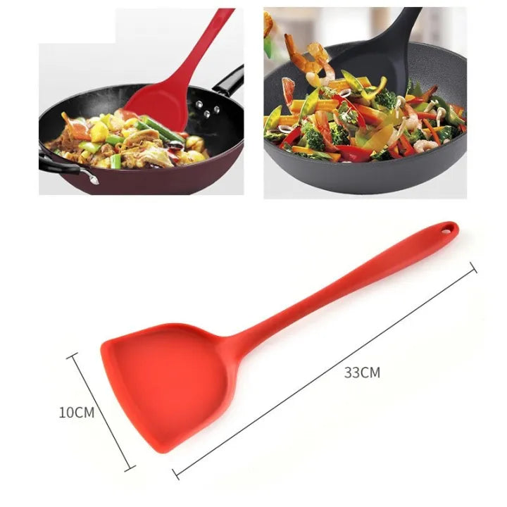 SiliconeEase - The Non-Stick Solid Silicone Stir Fry Turner