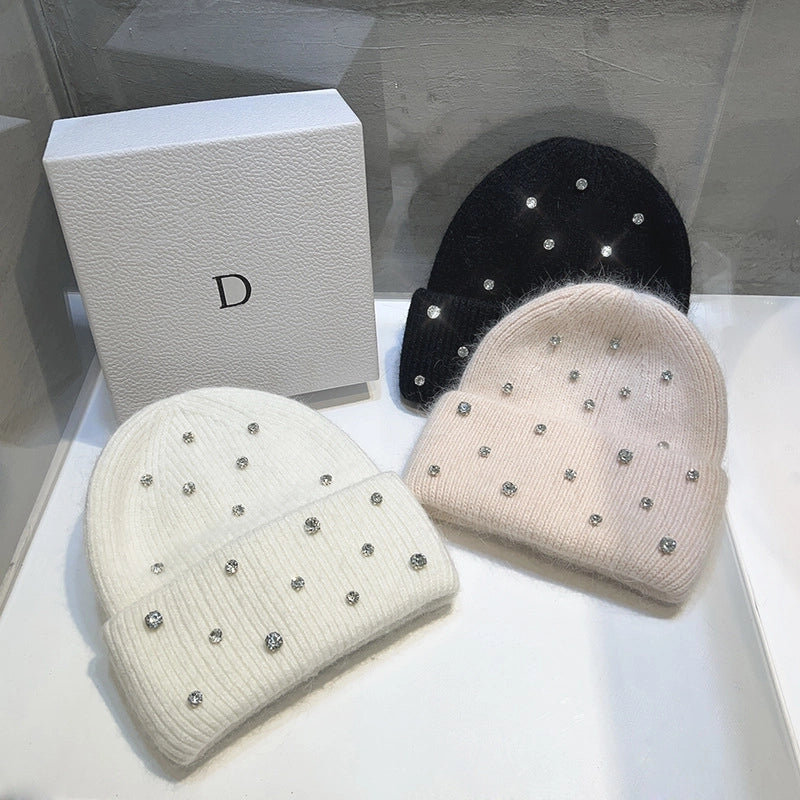 Women's Modern Style Classic Style Solid Color Eaveless Wool Cap