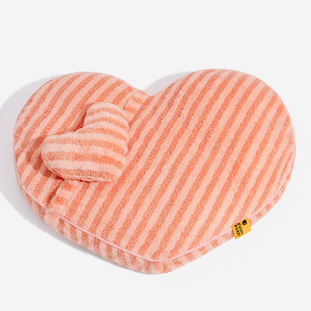 Plush Heart Fluffy Calming with Pillow Dog & Cat Bed