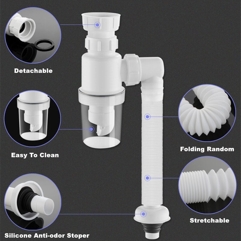 Anti-Odor Sink Drain Pipe