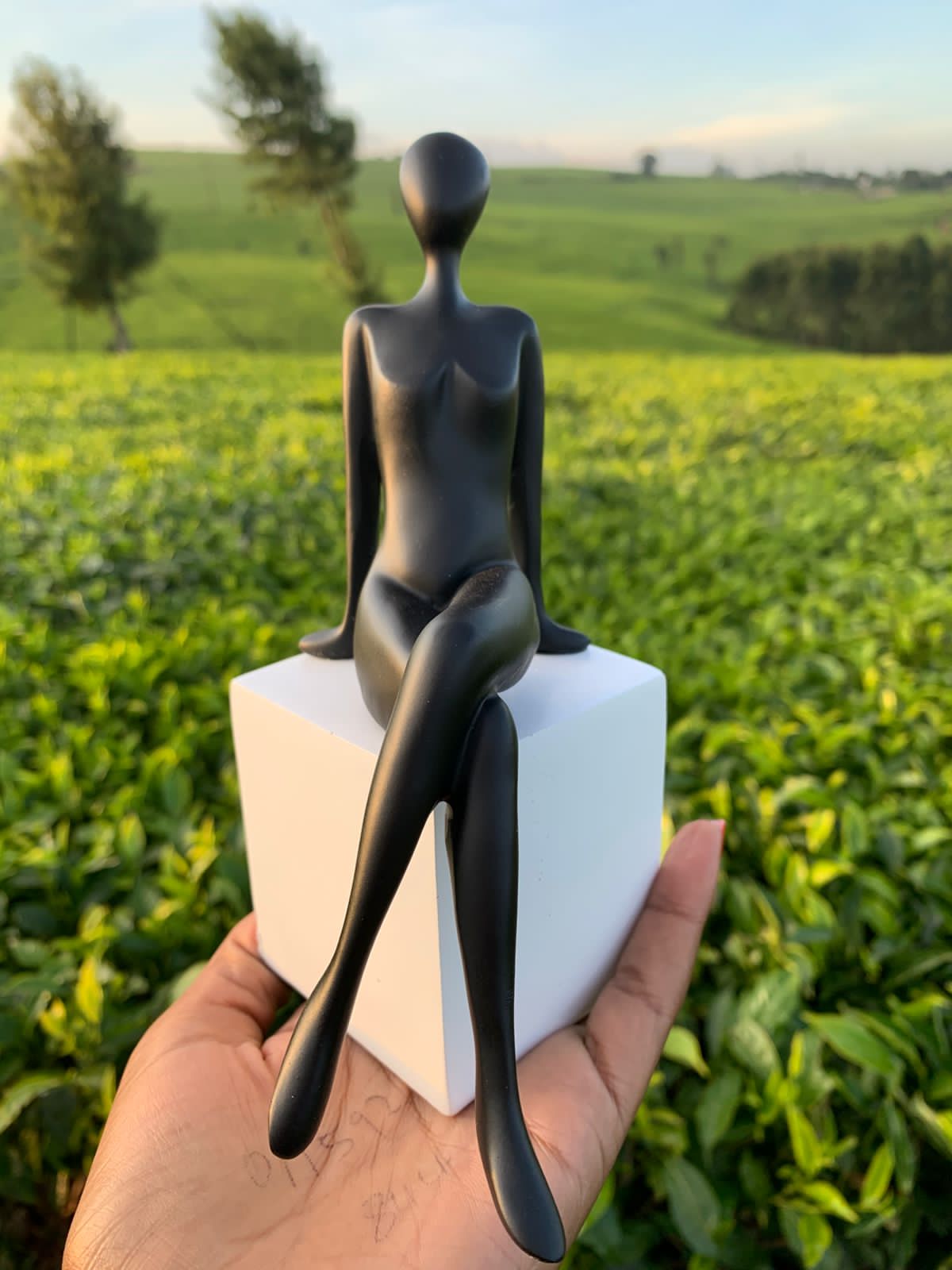Decorative sitting Figure Model Bookend. Craft for Living Room. Bedroom