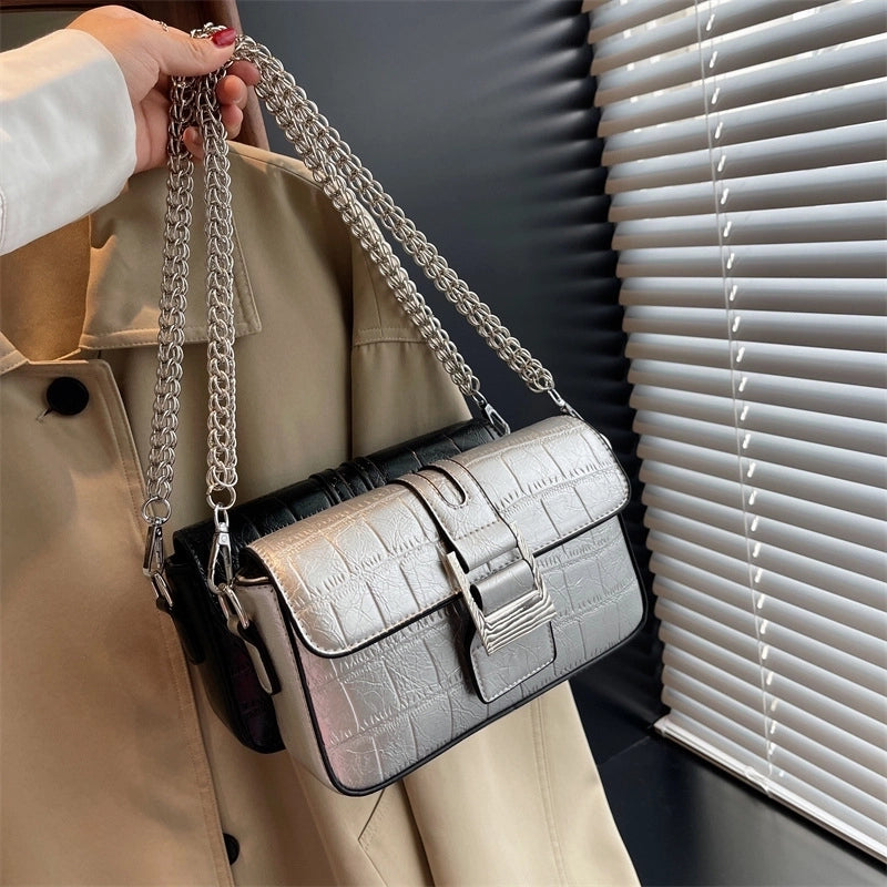 Women's Small Summer Pu Leather Streetwear Shoulder Bag