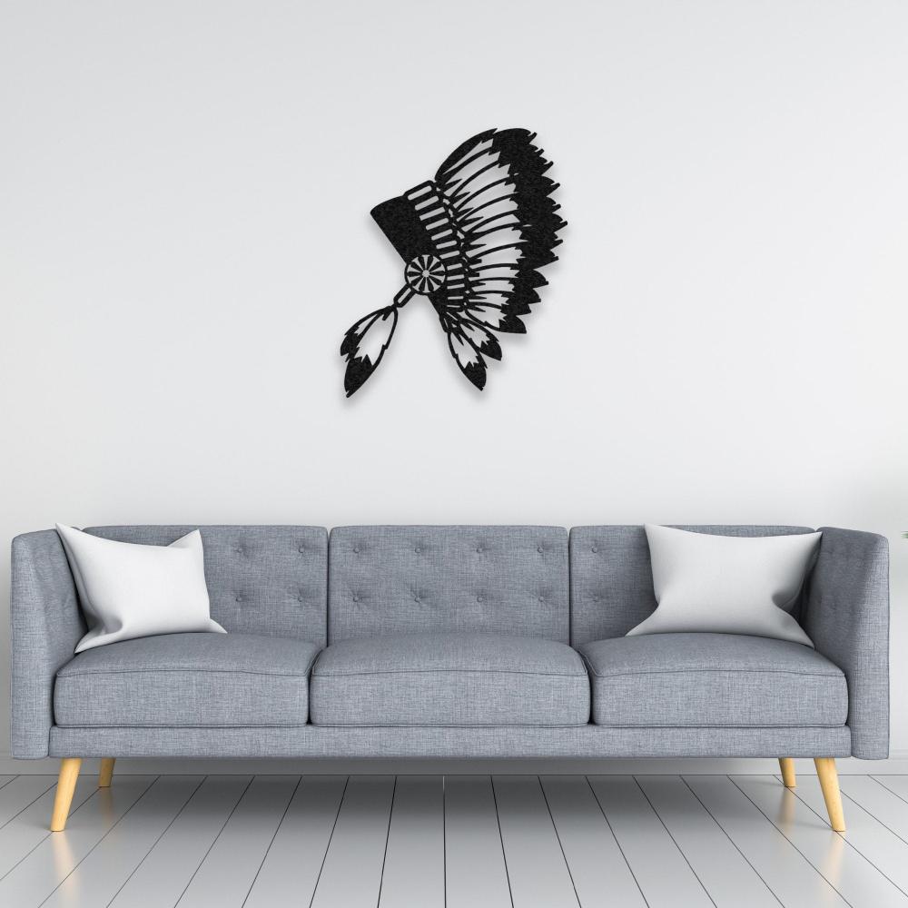 Lonely Indian Metal Wall Art