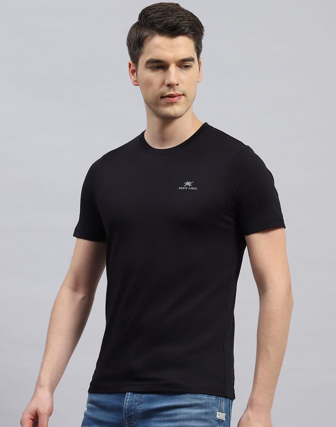 Men Black Solid Round Neck Half Sleeve T-Shirt (Pack of 3)