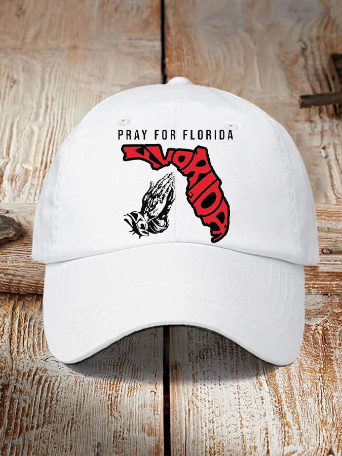 'Pray for Florida' print hat