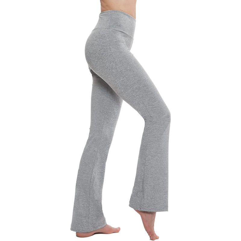 Women's Solid Bootcut Yoga Pants High Waist Workout Leggings