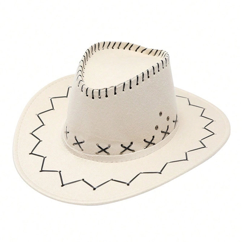 Unisex Vintage Style Tropical Pastoral Solid Color Big Eaves Floppy Hat