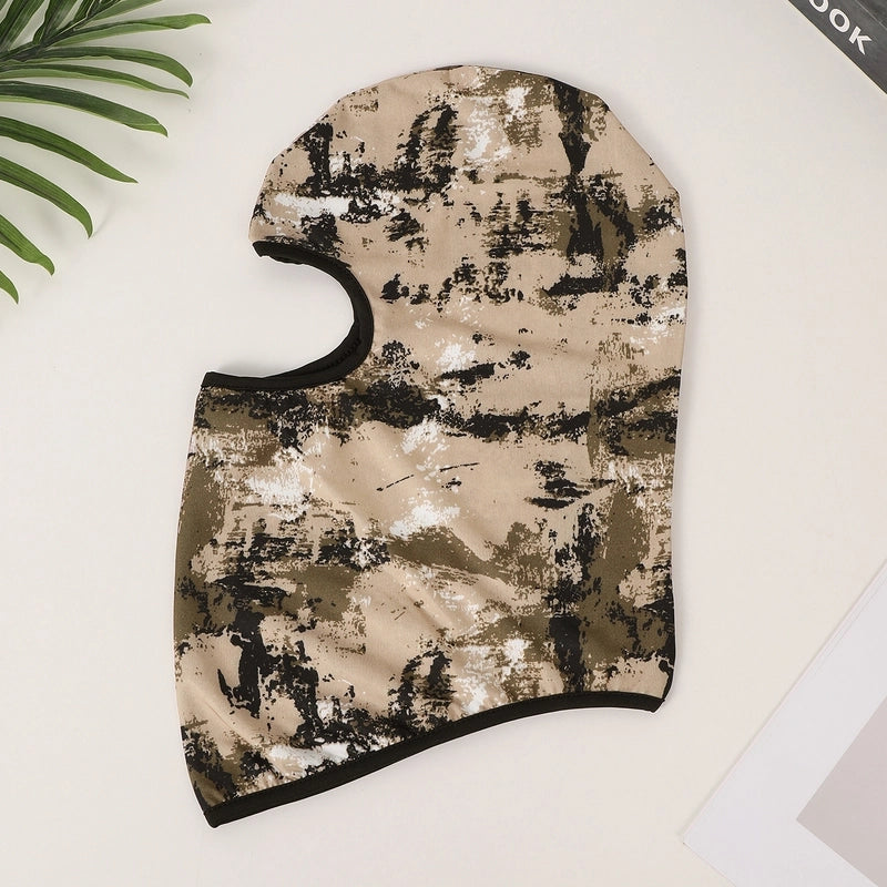 Unisex Casual Tropical Tie Dye Camouflage Printing And Dyeing Eaveless Sleeve Cap