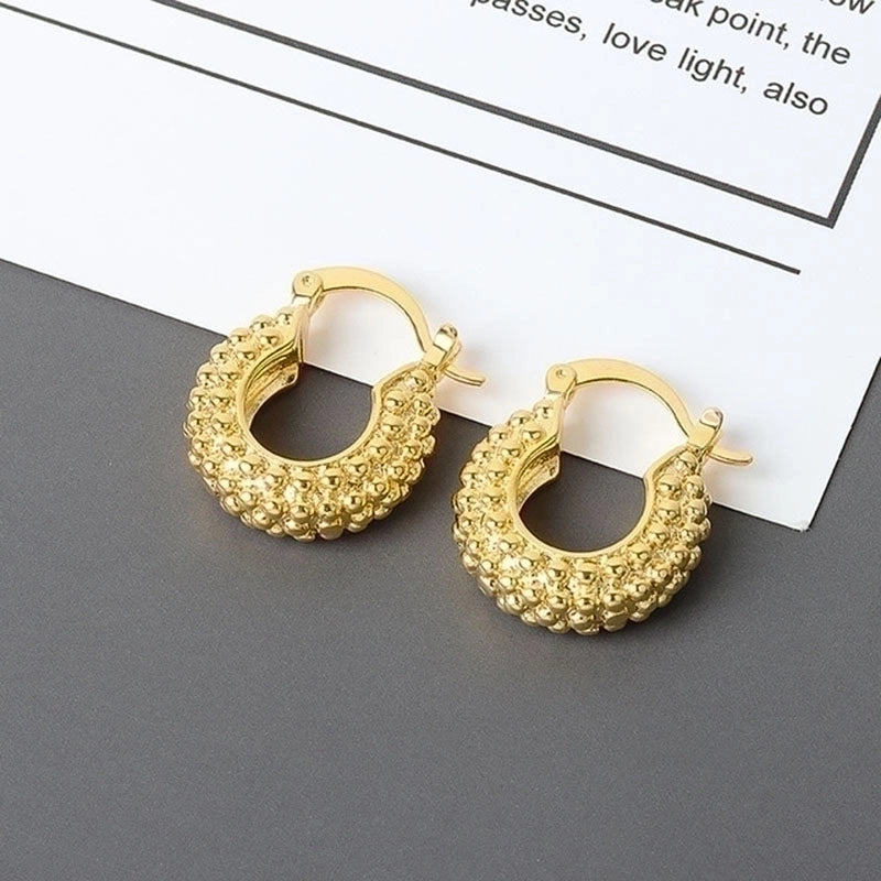 2 Pieces Minimalist Geometric Copper Plating Ear Studs 1 Pair