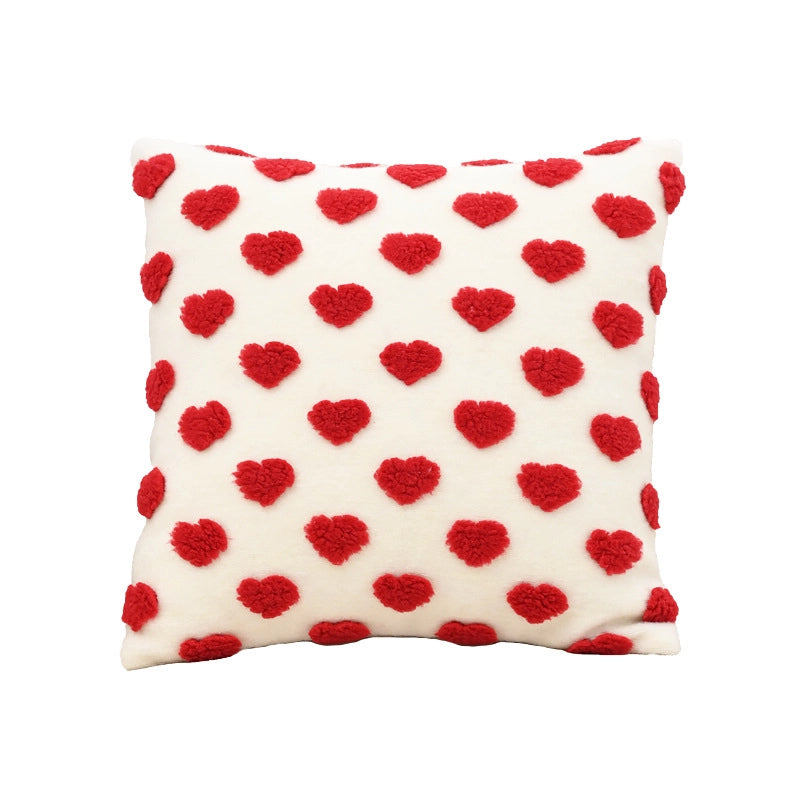 Elegant  Heart Shape Polyester Cotton Throw Pillow Pillow Cases Couch & Sofa Decor