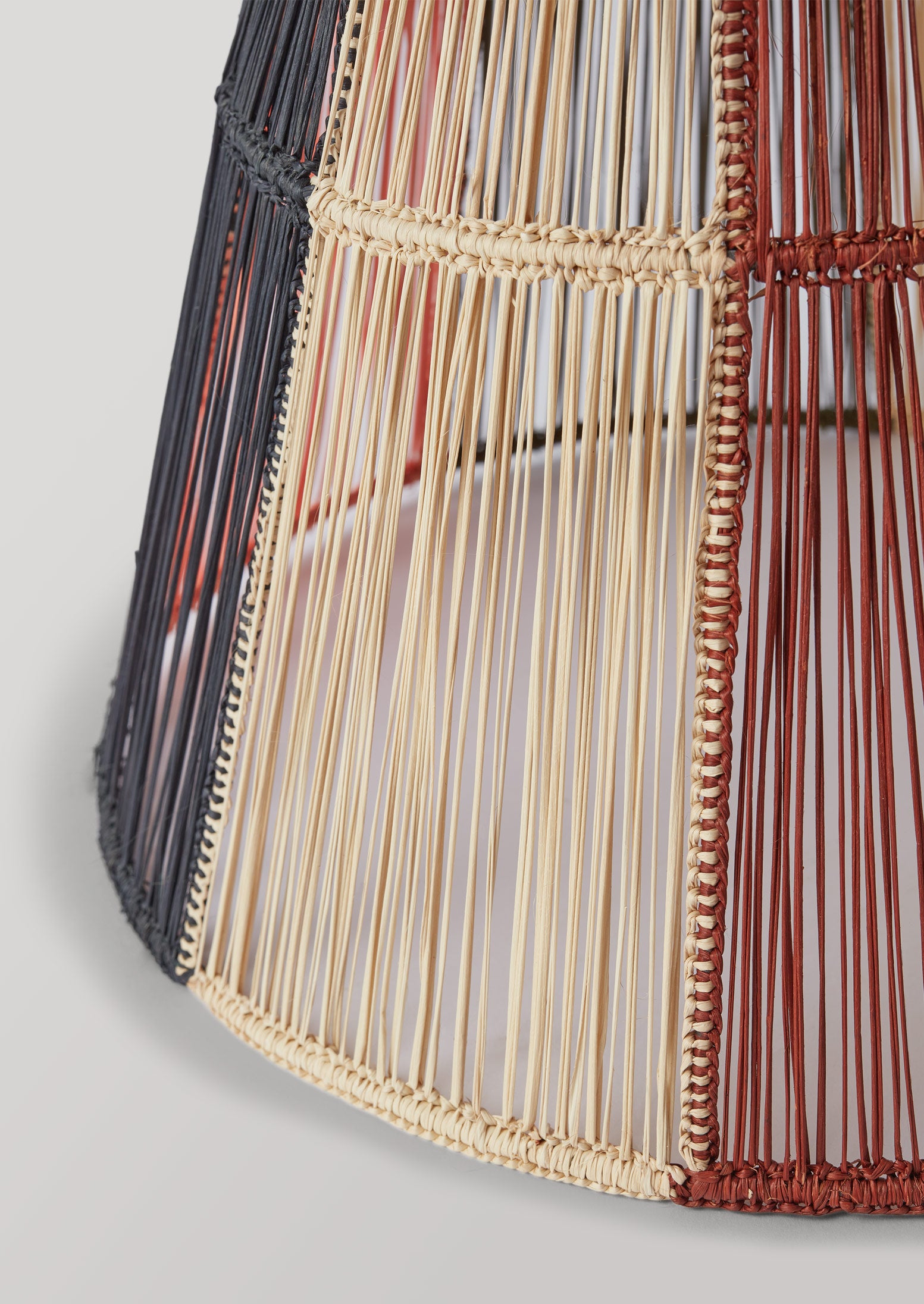 Handmade Medium Iraca Lampshade | Multi