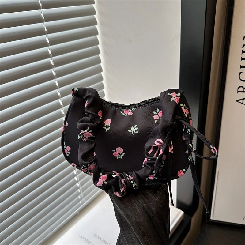 Sweet And Beautiful Handbag Small Bag Women's Bag Underarm Bag 2024 New Shoulder Bag Casual Small Square Bag