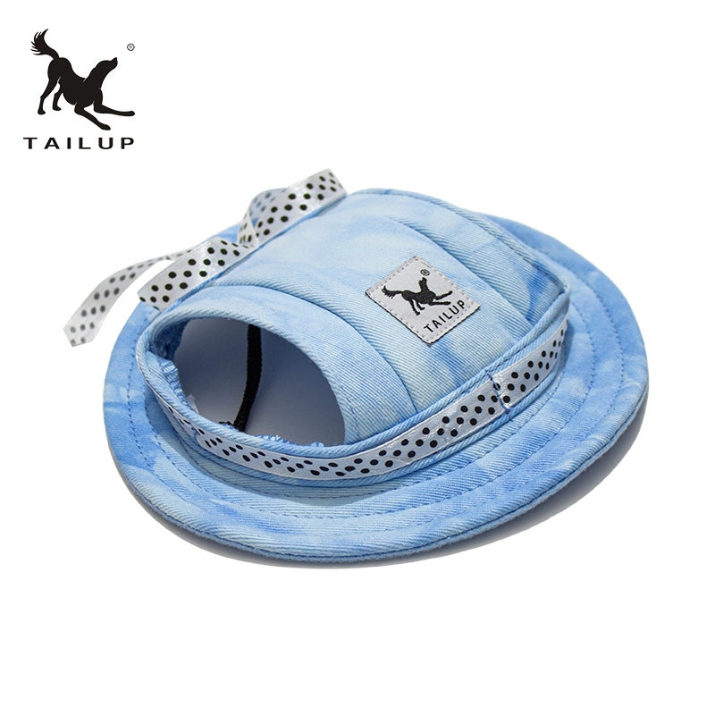 New Pet Products Mesh Breathable Sun Hat Cat And Dog Top Hat Princess Hat