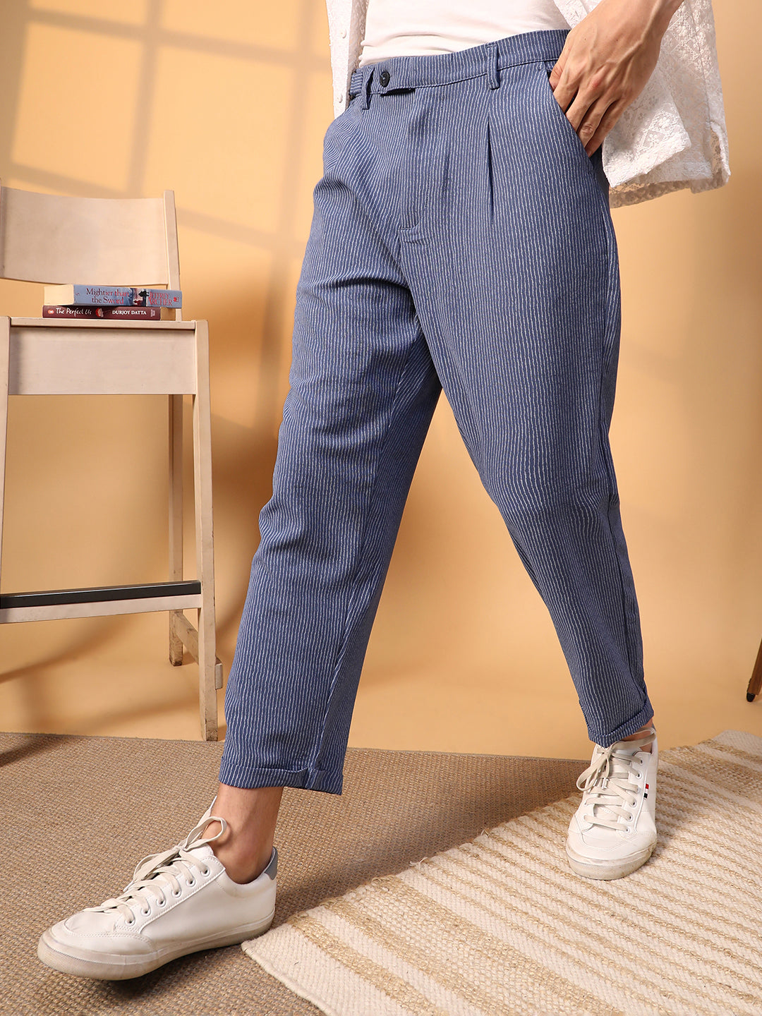 Striped Tailored Trousers