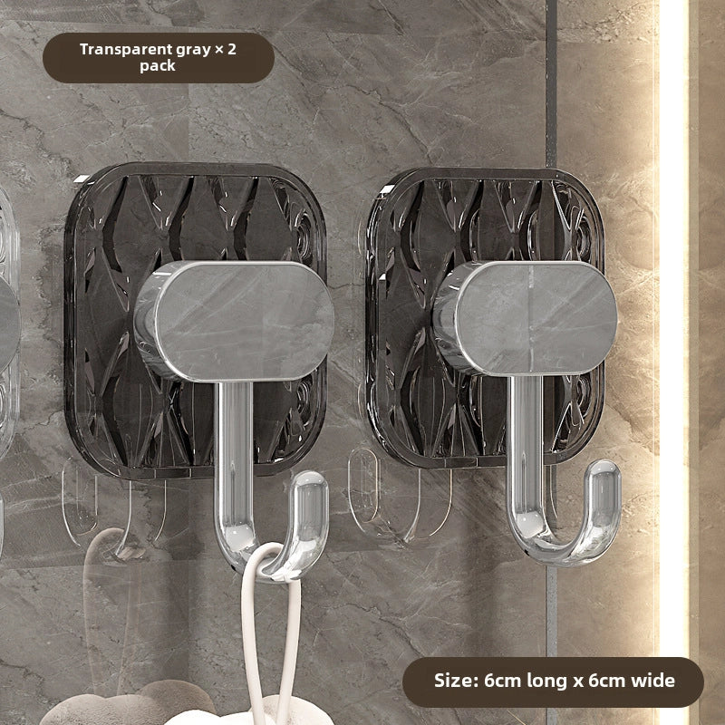 Hook Hook A Row Of Transparent Even Row Of Strong Adhesive Door Hangers Clothes Towels Kitchen Non-perforated Dormitory