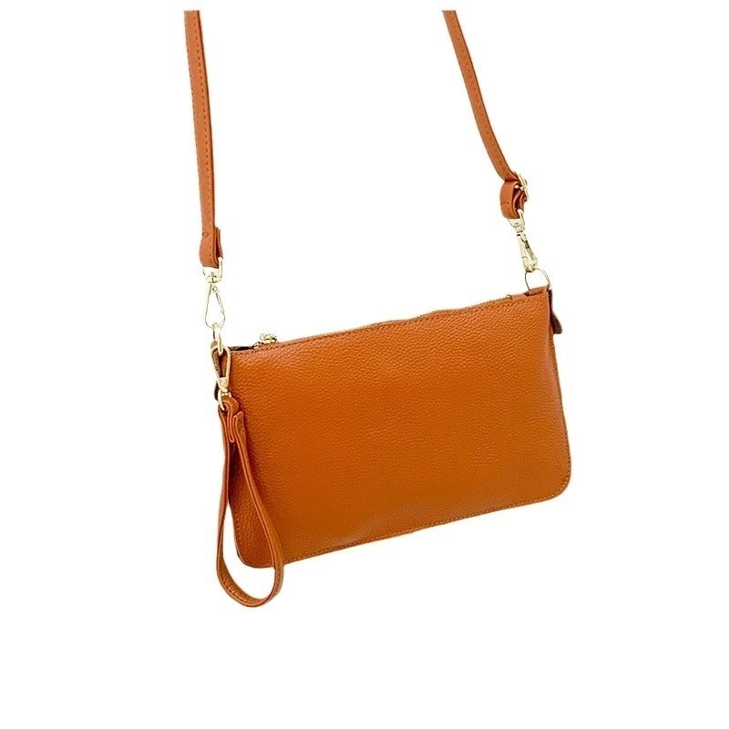 Women's Small Pu Leather Solid Color Basic Classic Style Zipper Phone Wallets