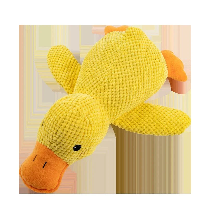 Plush Duck Dog Toy – Soft & Squeaky Comfort Companion