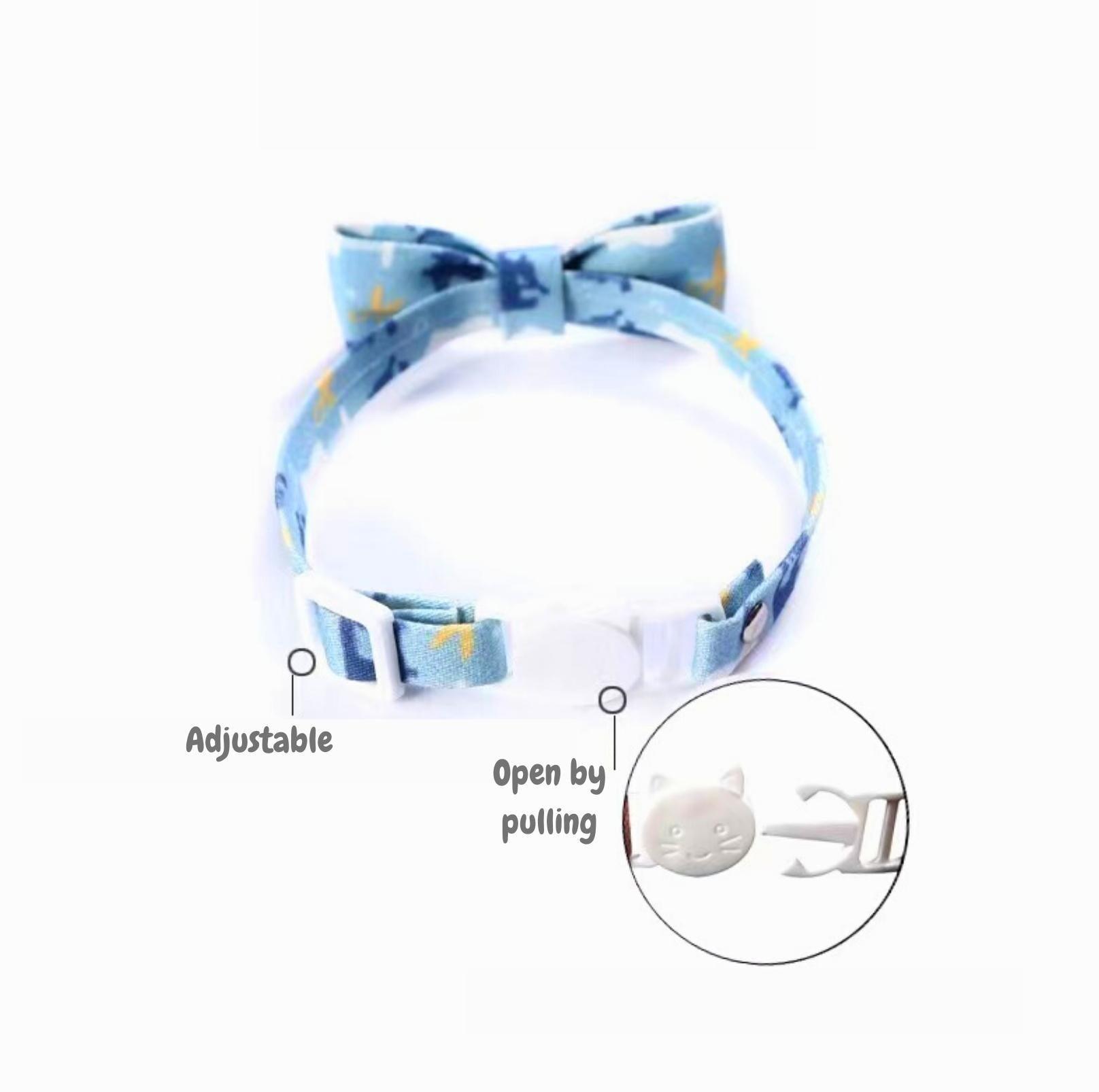 Tie and Bow Style Adjustable Pet Collar