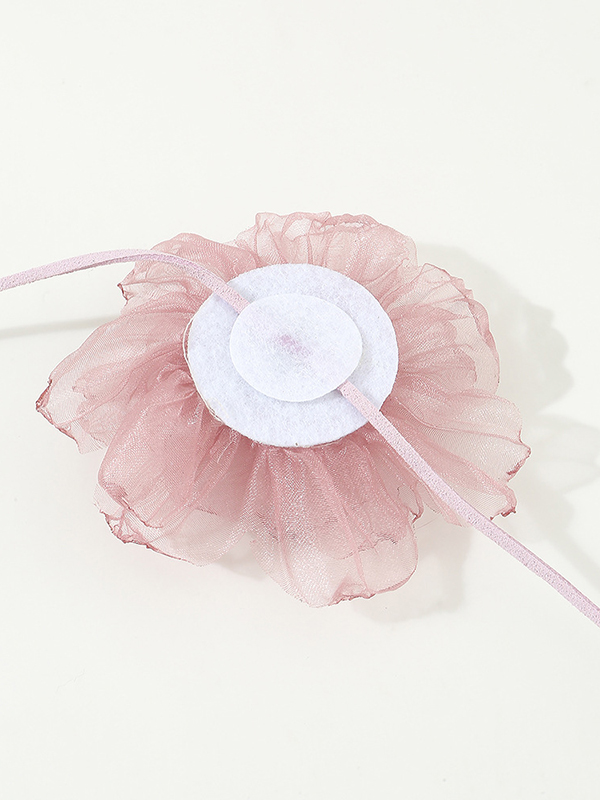 Flower Shape Gauze Dainty Necklace Necklaces Accessories