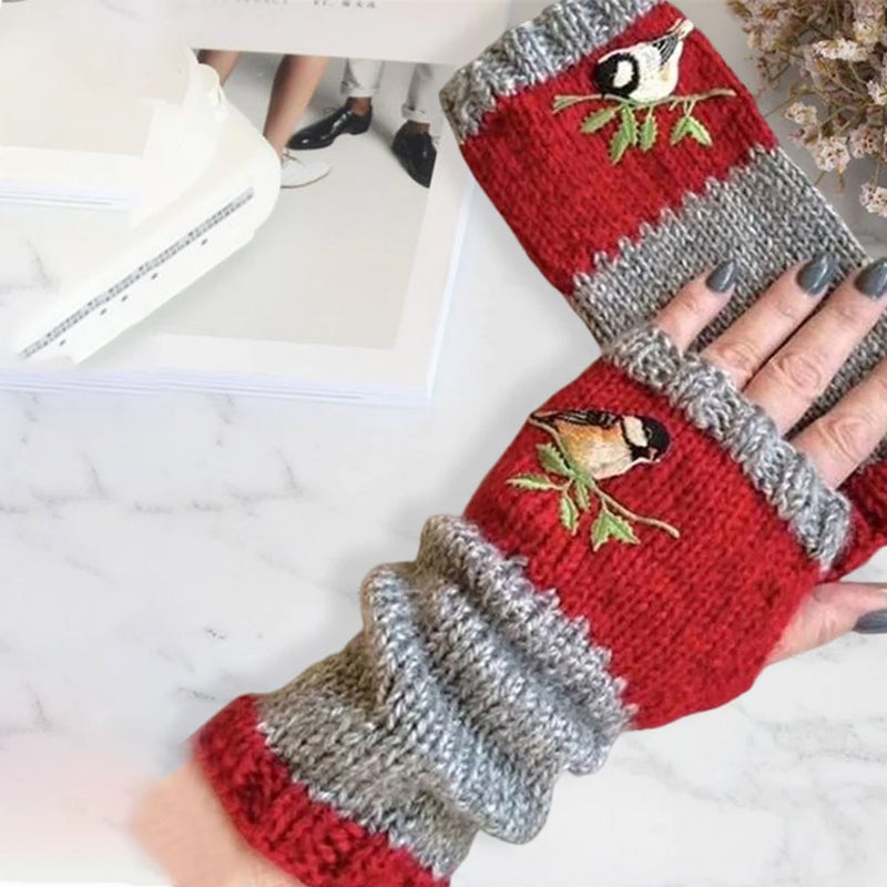 Warm Patchwork Embroidered Gloves💥Buy 2 Free Shipping💥