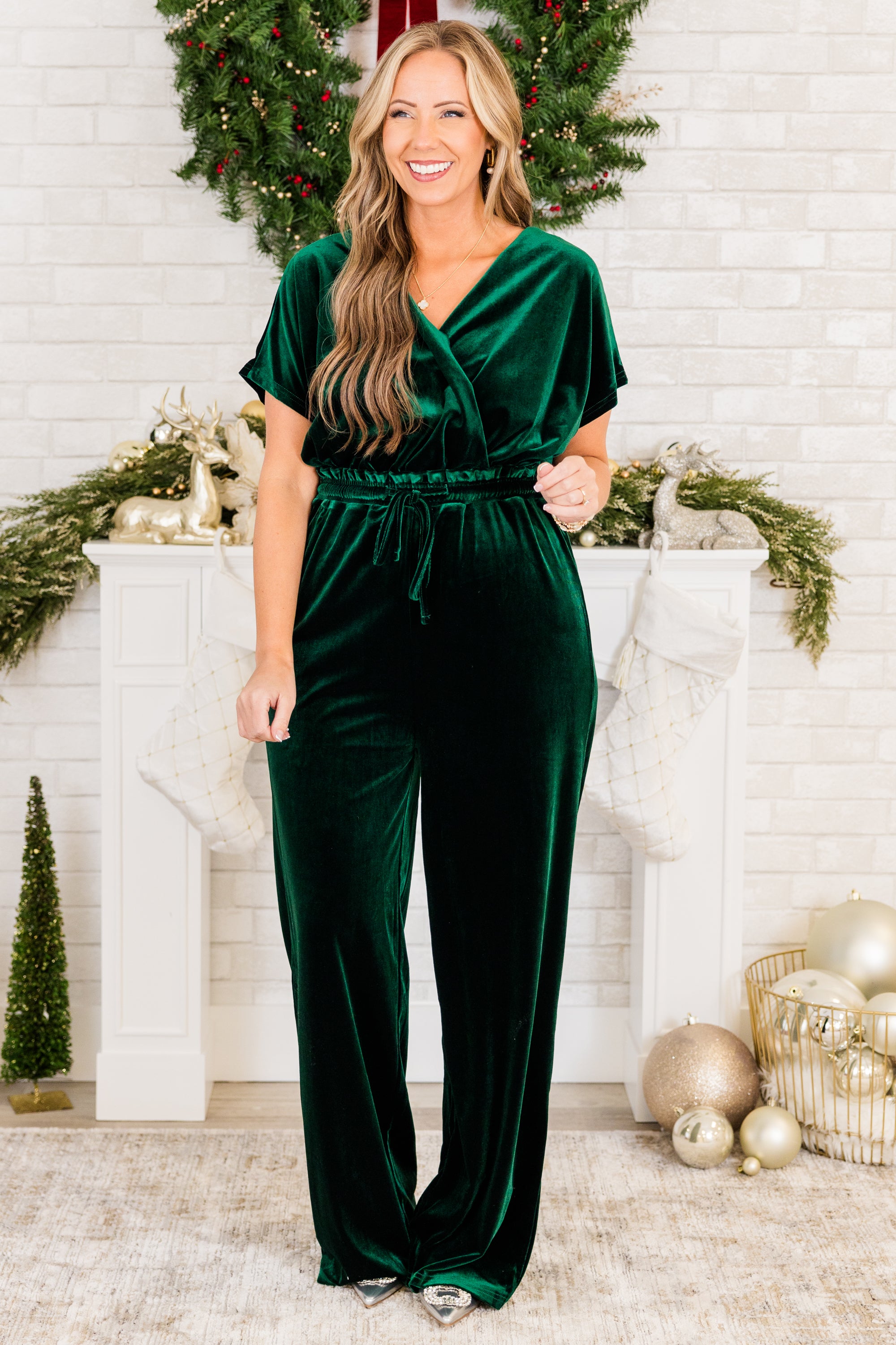 It Starts With You Jumpsuit. Green