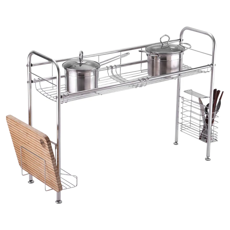 Home Kitchen Organizer Counter Chopstick Holder Storage Rack Metal Stainless Steel Dish Rack