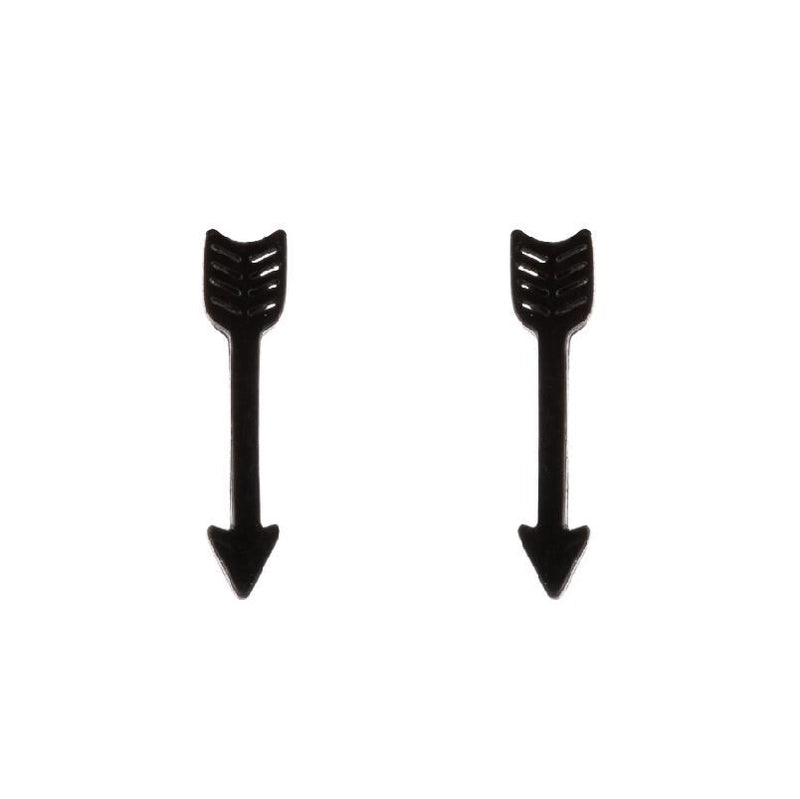 Minimalist Heart Shape Flower Stainless Steel Ear Studs 1 Pair