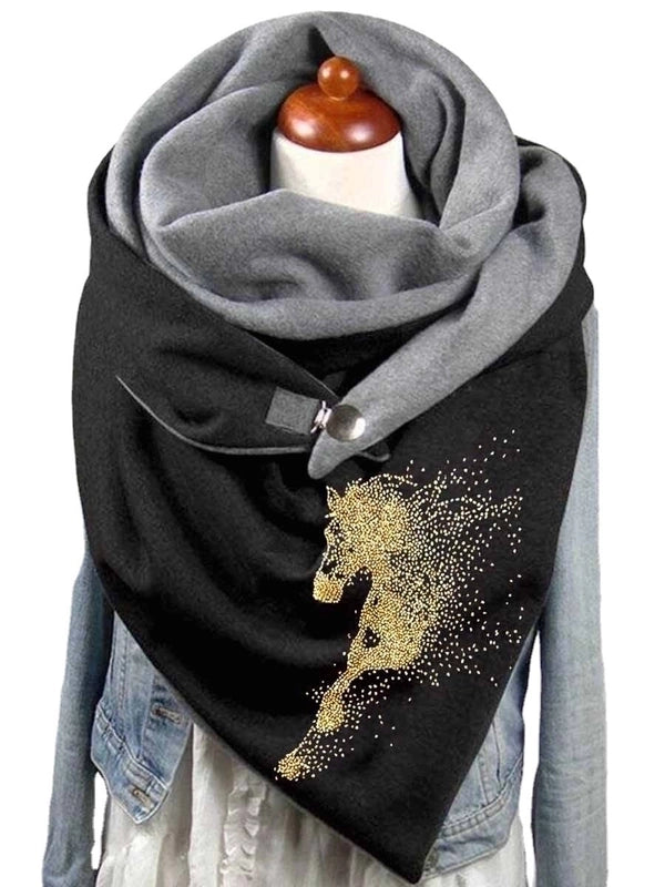 Women's Basic Streetwear Moon Butterfly Polyester Scarf