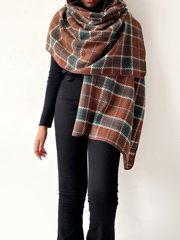 Plaid Shawl&Scarf