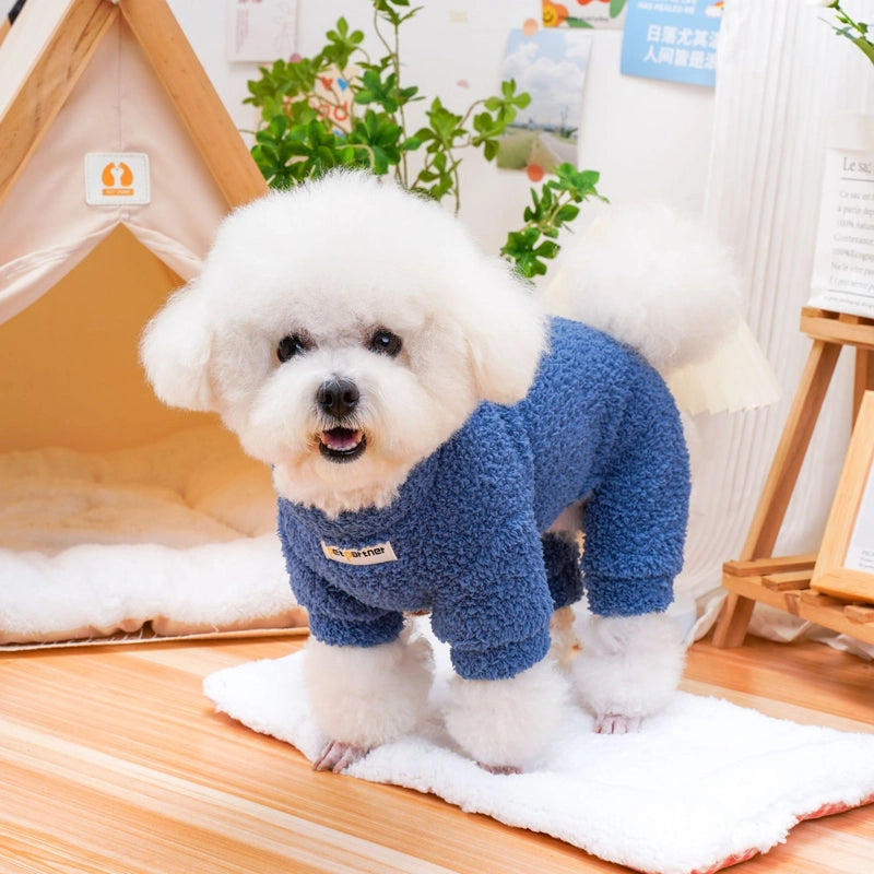 Casual Fleece Solid Color Pet Clothing