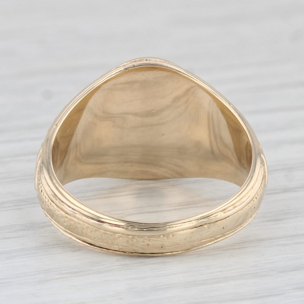 Texas A & M Class Ring 14k Yellow Gold Diamond Size 8.75