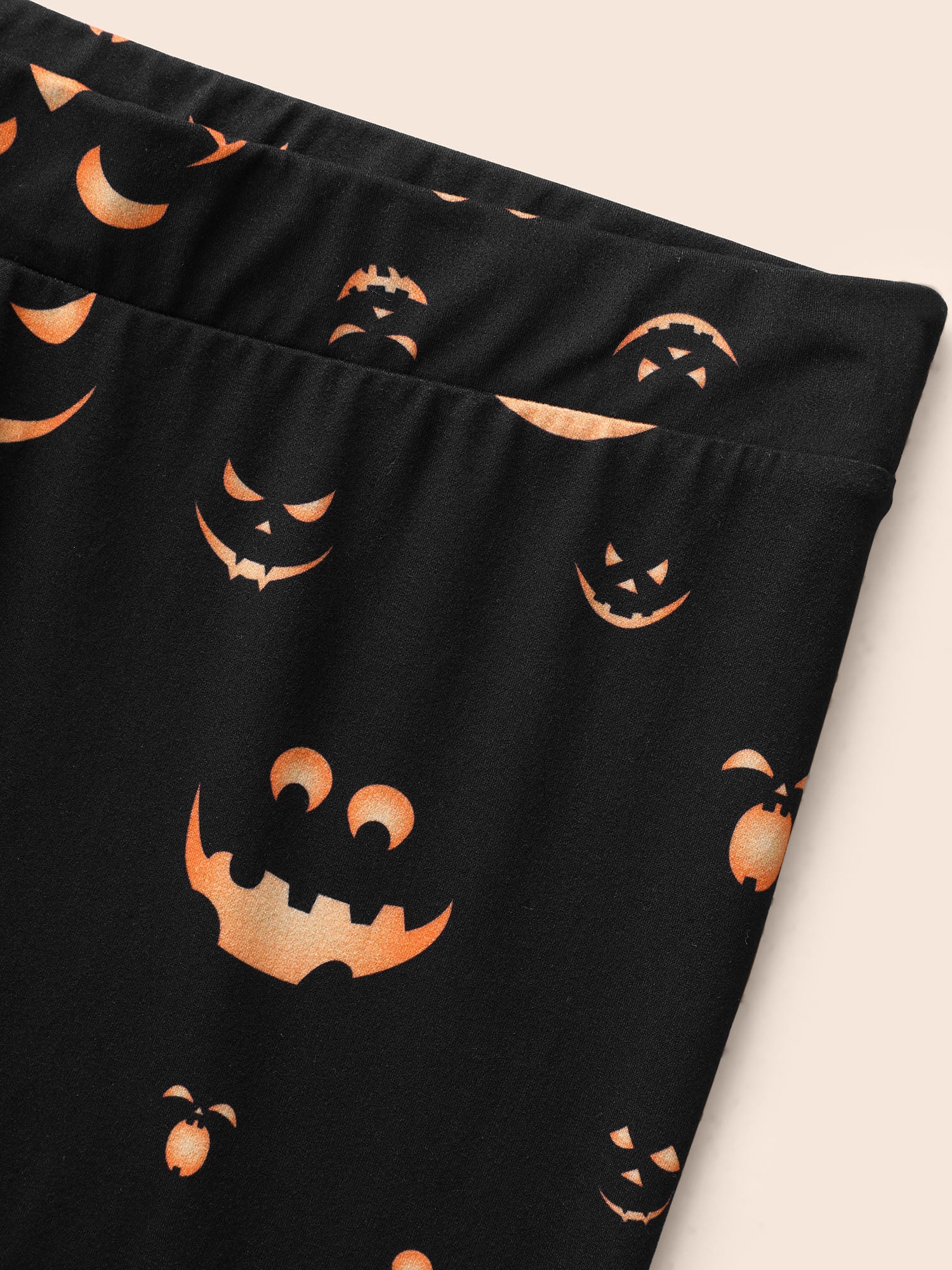 Stretchy Jack-o-Lantern Leggings