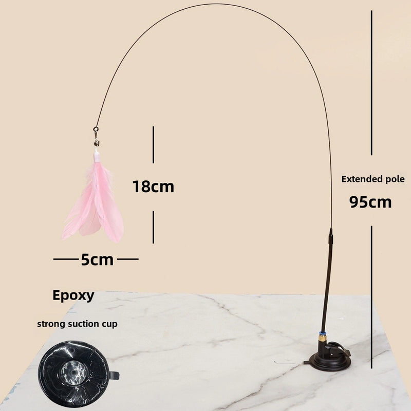 Cat Funny Cat Stick Cat Toy Self-Hi Relieving Stuffy Strong Suction Cup Not Easy To Pour Source