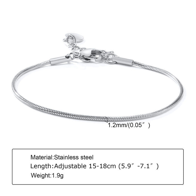 IG Style Minimalist Solid Color 201 Stainless Steel 18K Gold Plated Bracelets In Bulk