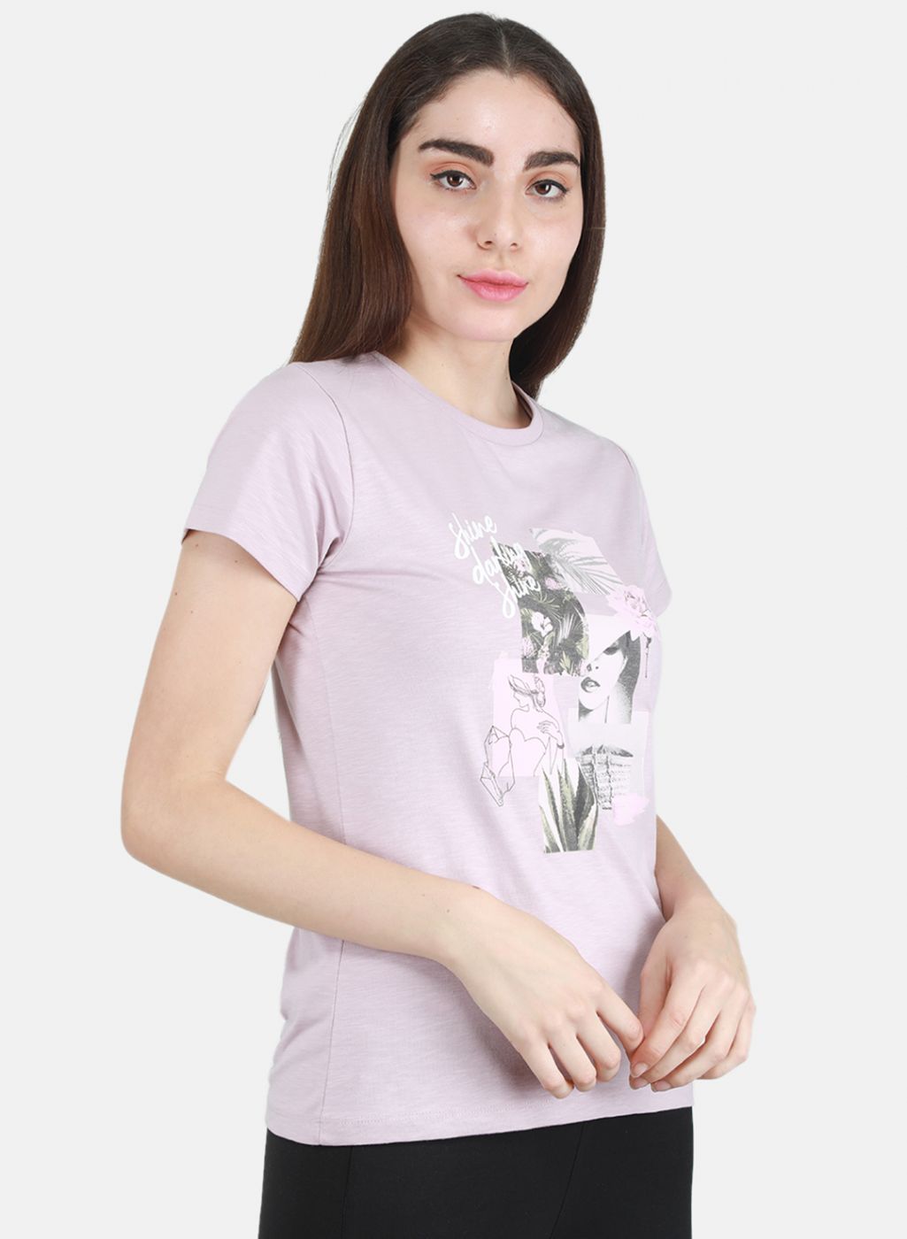 Women Purple Printed Top