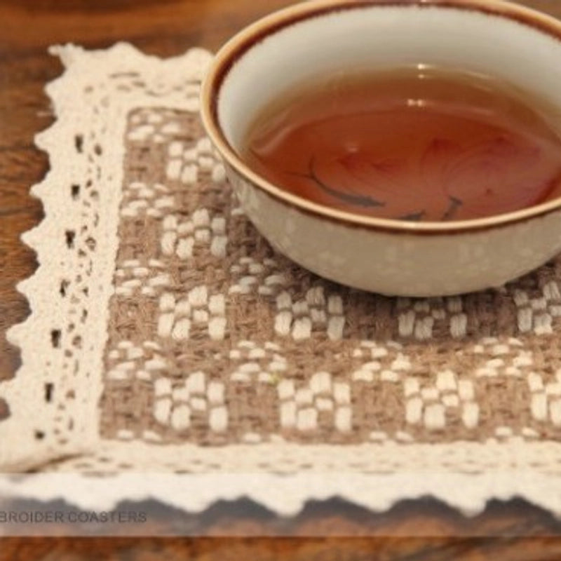 Pastoral Lattice Pure Cotton Tablecloths Artificial Decorations