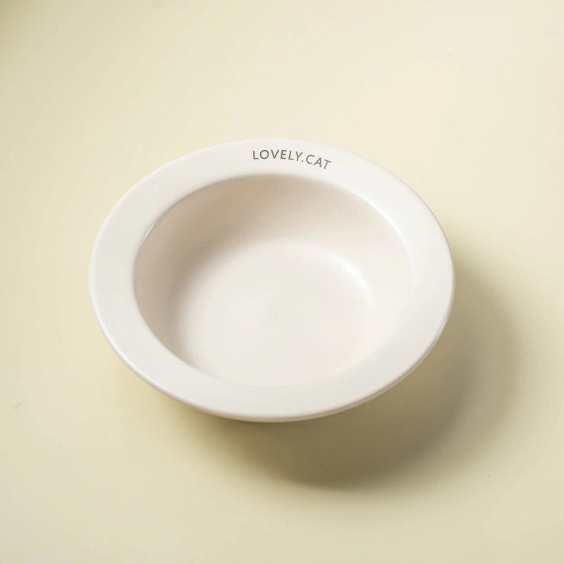 Flying Saucer Pet Bowl Ceramic Dog Cat Bowl Non-black Chin Cat Dog Food Bowl Drinking Water Slow Food Bowl