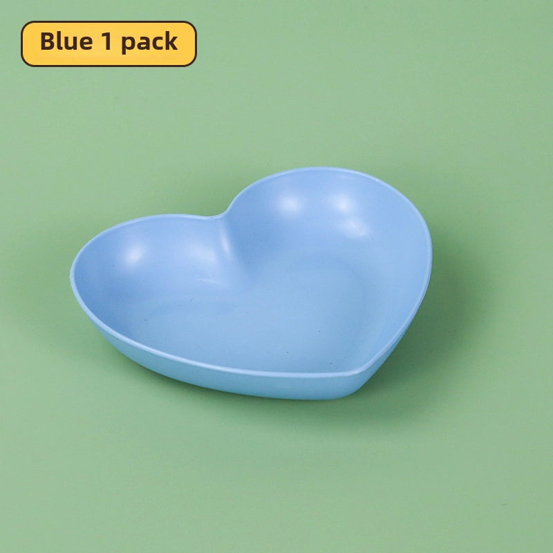 Source Creative Thickened Plastic Peach Heart-shaped Bone-spitting Plate Dist Plate Fruit Plate Nut Snack Plate