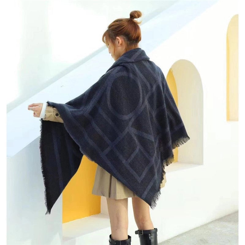 Women's Minimalist Letter Imitation Cashmere Scarf