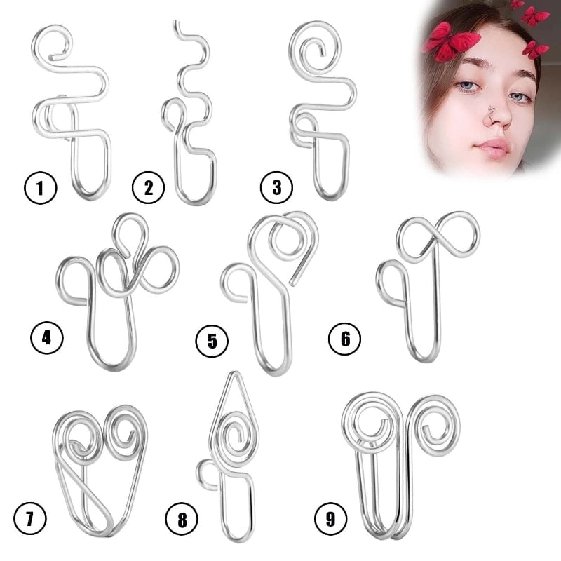 Fashion U Shape Stainless Steel Plating Nose Ring 1 Piece