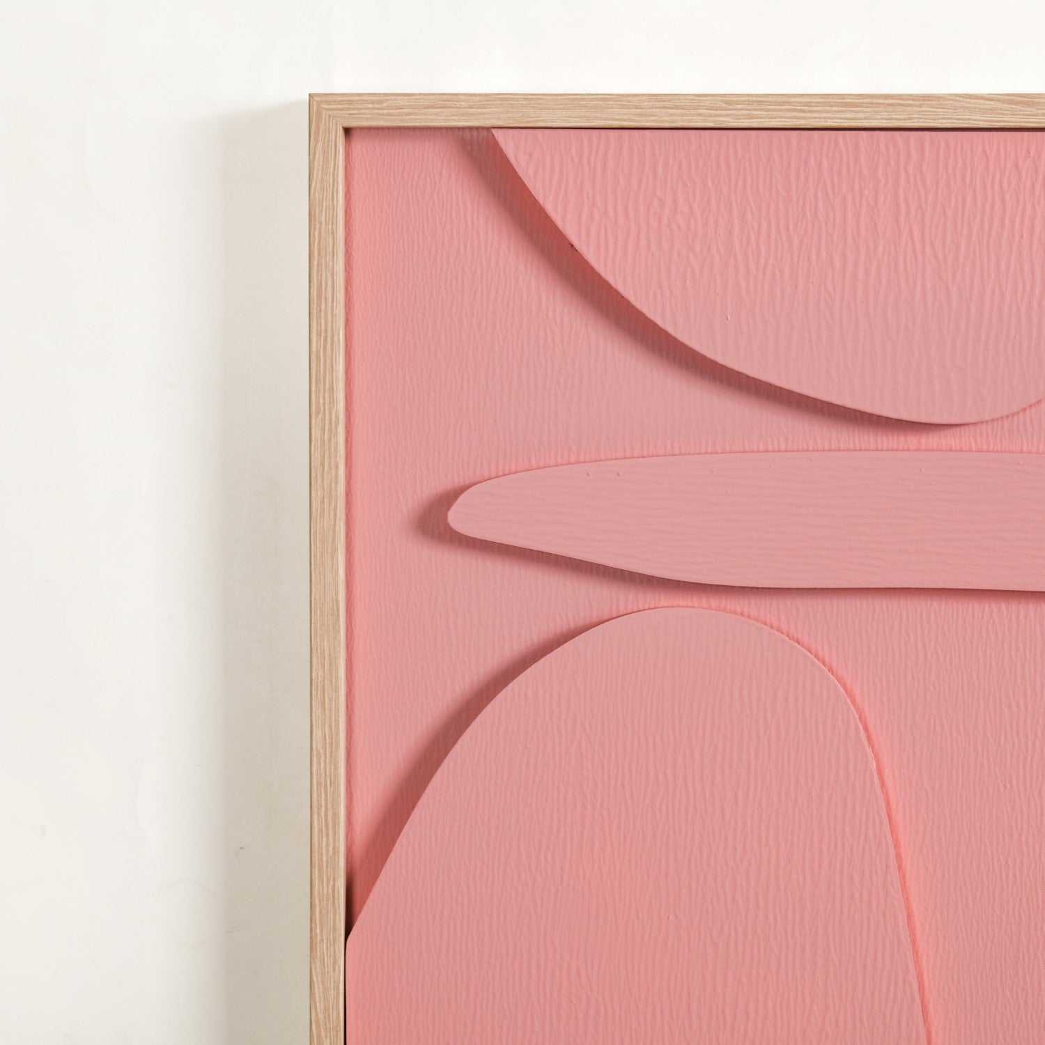 3D Abstract Wall Art Pink Set Of 2 20x16 Inch