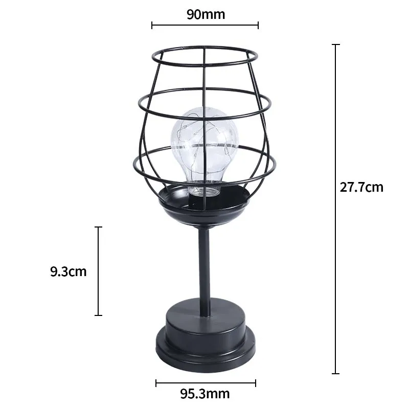 Night Light Living Room Decoration Home Led Table Lamp Iron Decorative Copper Wire Lamp