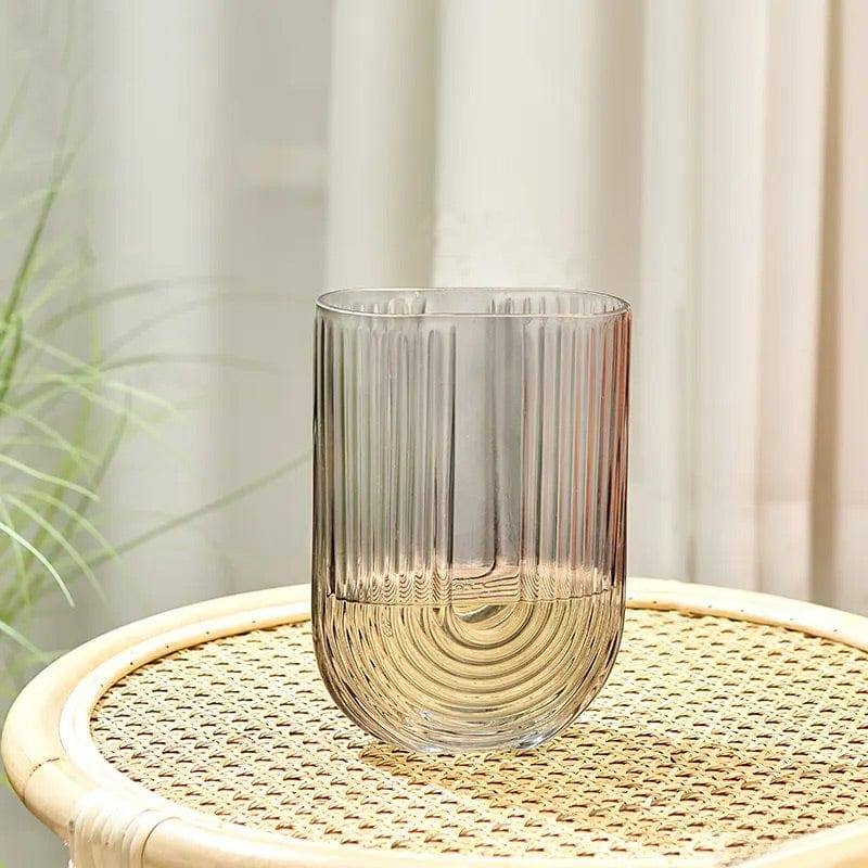 Arch Glass Vase Small - Smoke