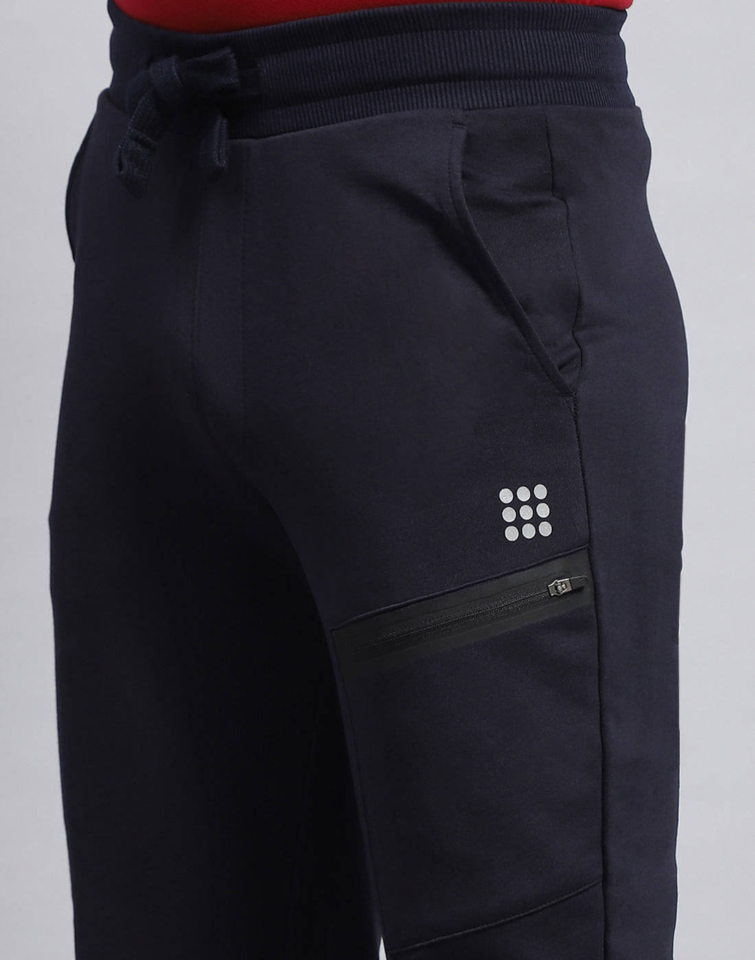 Men Navy Blue Solid Smart Fit Jogger