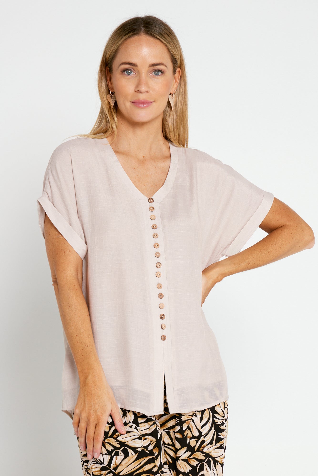 Gemma Top - Pink Beige