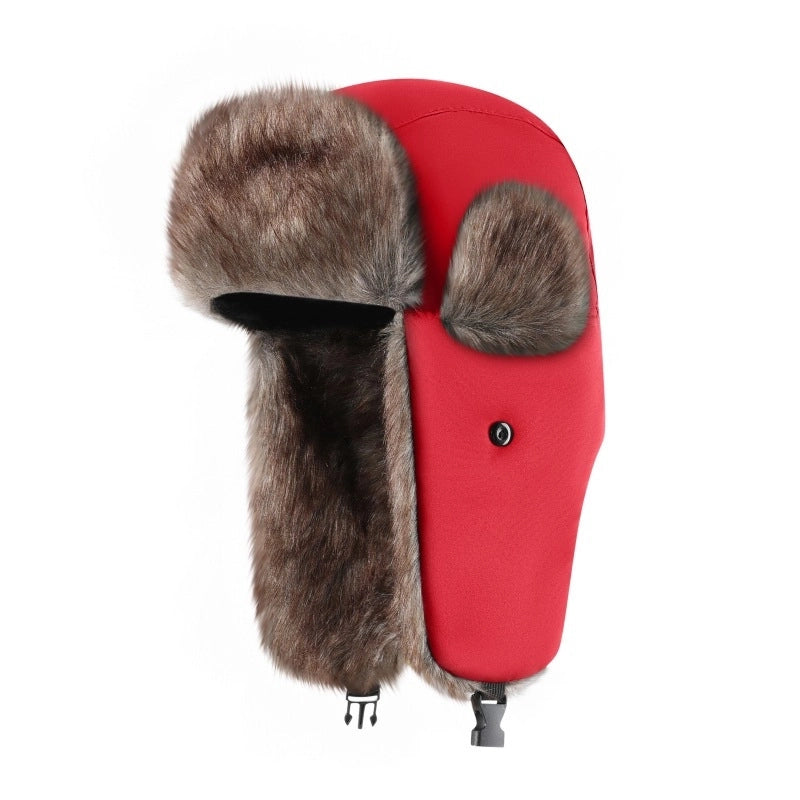 New Korean Style Outdoor Waterproof Cloth Lei Feng Cap Provides Lei Feng Cap Men's Ear Protection Cap Winter Warm Ear Protection Cap