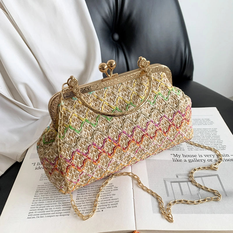 Women's Small All Seasons Braid Ethnic Style Handbag