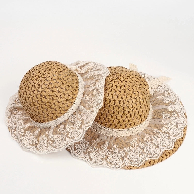 Women's Minimalist Solid Color Big Eaves Straw Hat